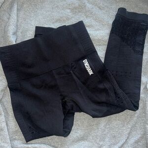 Black gymshark leggings - XS